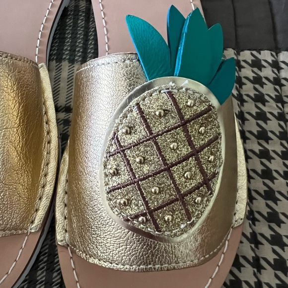 kate spade Shoes - Kate Spade Gold Pineapple Sandals